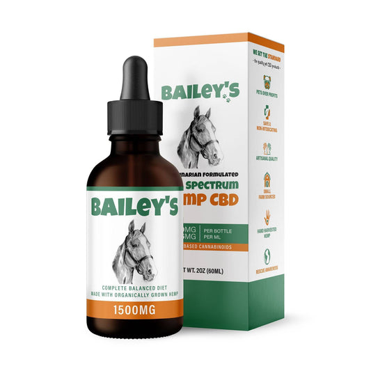 Bailey's Full Spectrum Hemp Oil For Horses w/ 1500MG Naturally Occurring CBD