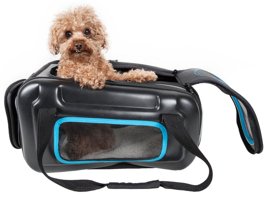 PDD Airline Approved Collapsible Lightweight Ergo Stow-Away Contoured Pet Carrier