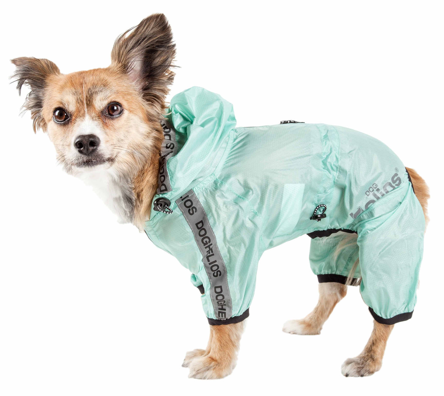 Dog Helios ® 'Torrential Shield' Waterproof Multi-Adjustable Full Bodied Pet Dog Windbreaker Raincoat