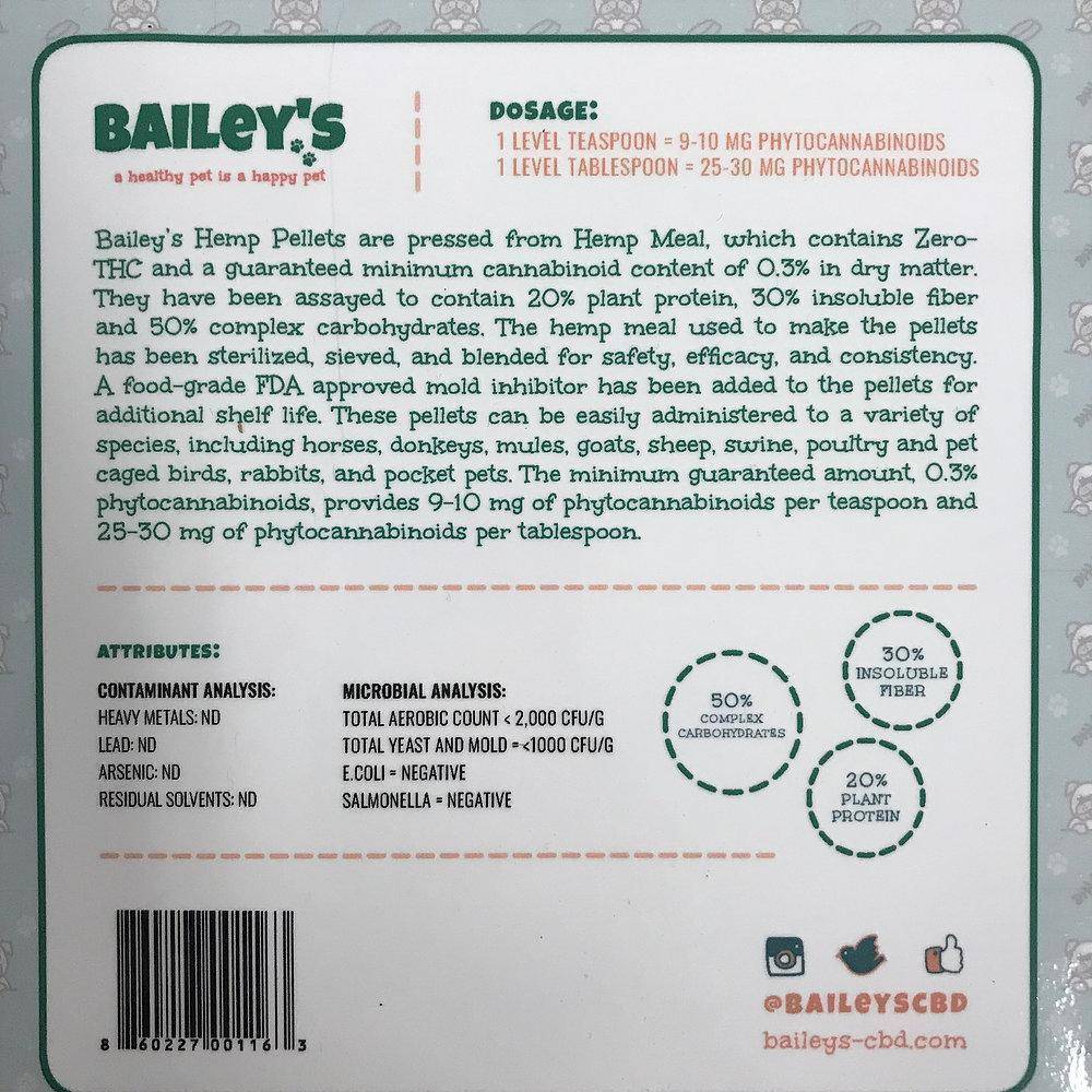 Bailey's Hemp Pellets