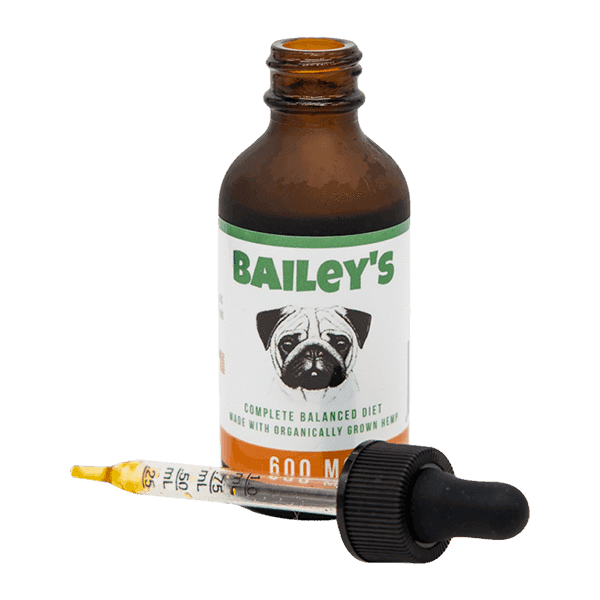 Bailey's Full Spectrum Hemp Oil For Dogs w/ 600MG Naturally Occurring CBD