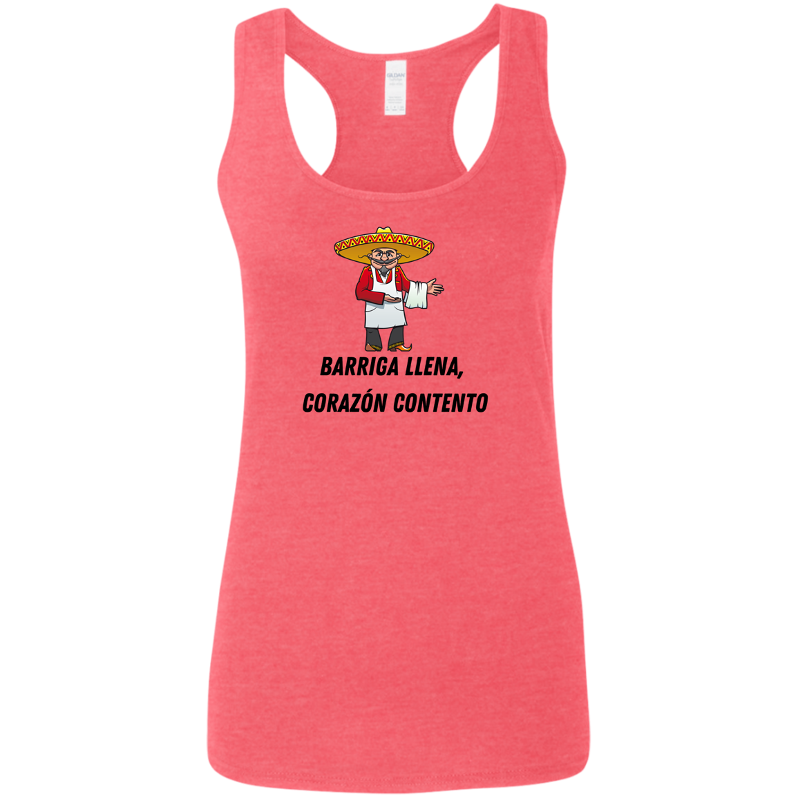 Happy Stomach, Happy Heart Ladies' Softstyle Racerback Tank