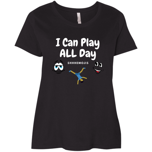 I Can Play All Day Ladies' Curvy T-Shirt