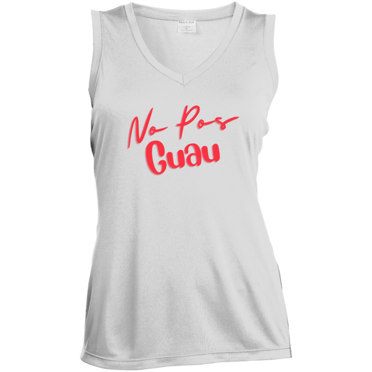 No Pos Guau  Sleeveless V-Neck Performance Tee