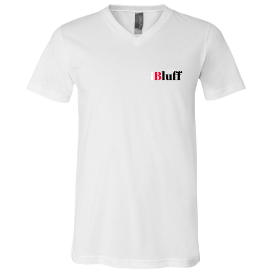 iBluff Poker Unisex Jersey SS V-Neck T-Shirt