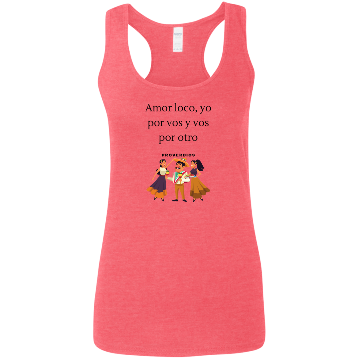 To Love One That Loves Another Ladies' Softstyle Racerback Tank