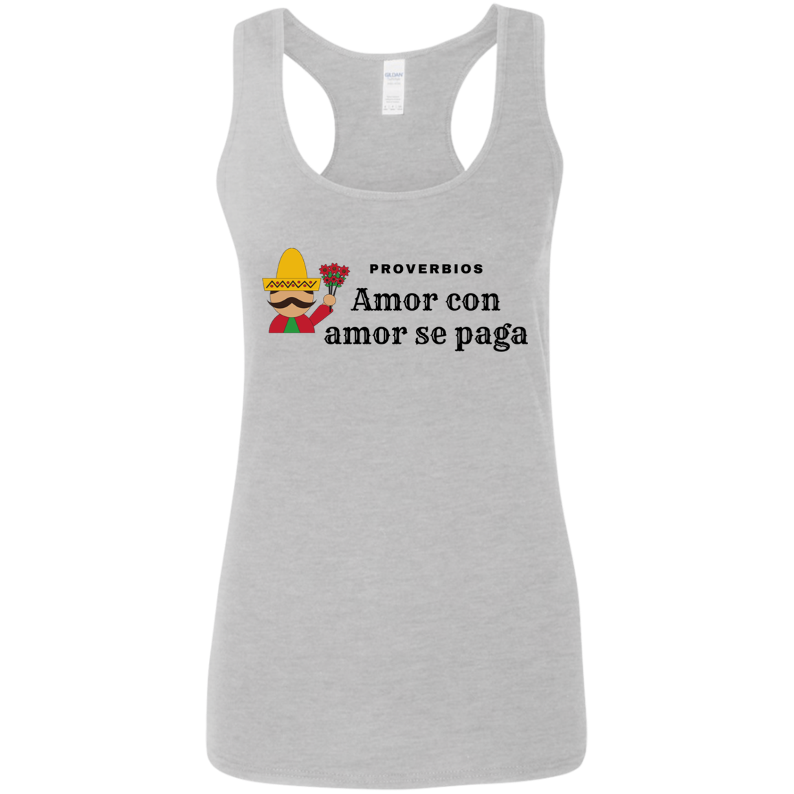 Love Is Awarded With Love Ladies' Softstyle Racerback Tank