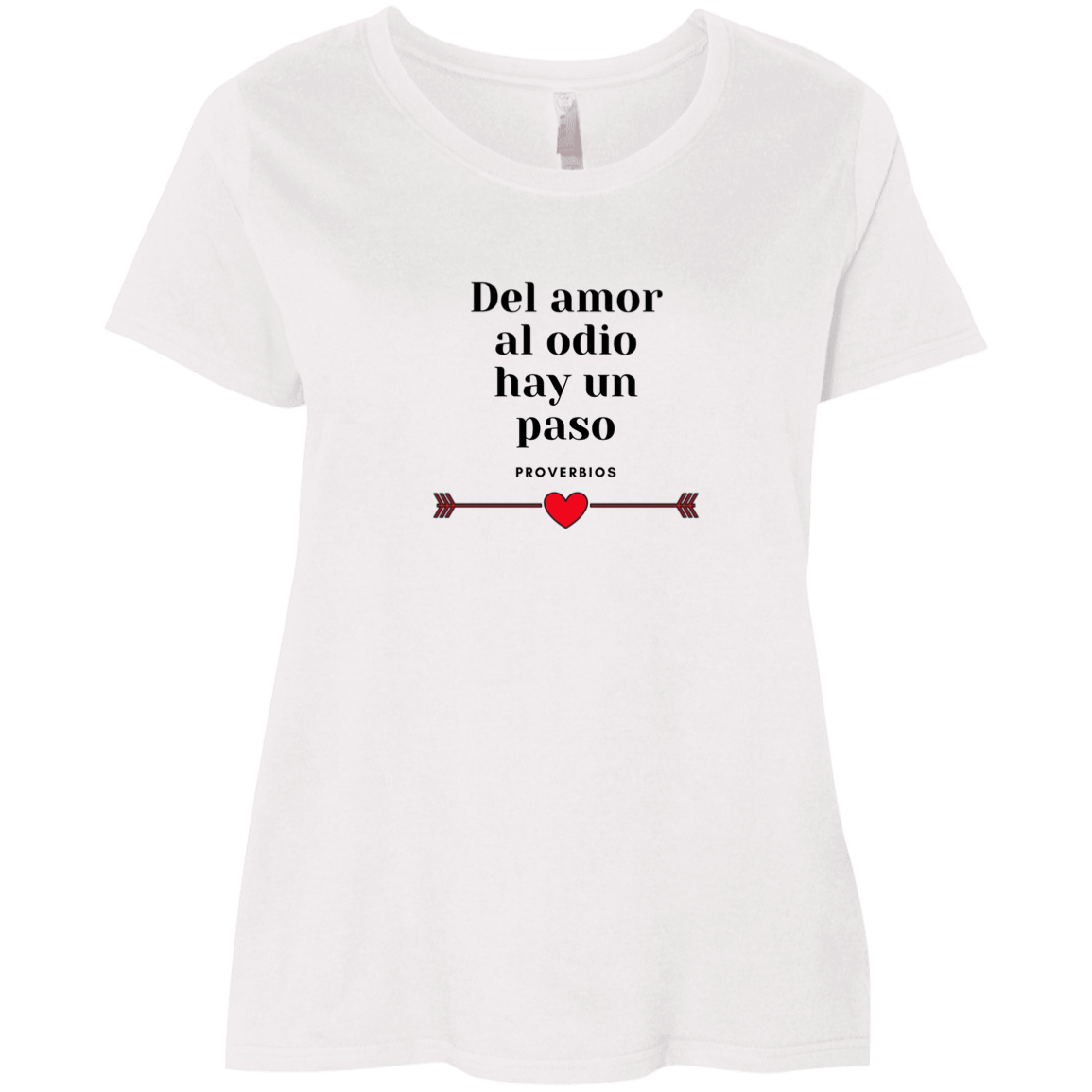 Thin Line Between Love and Hate Ladies' Curvy T-Shirt