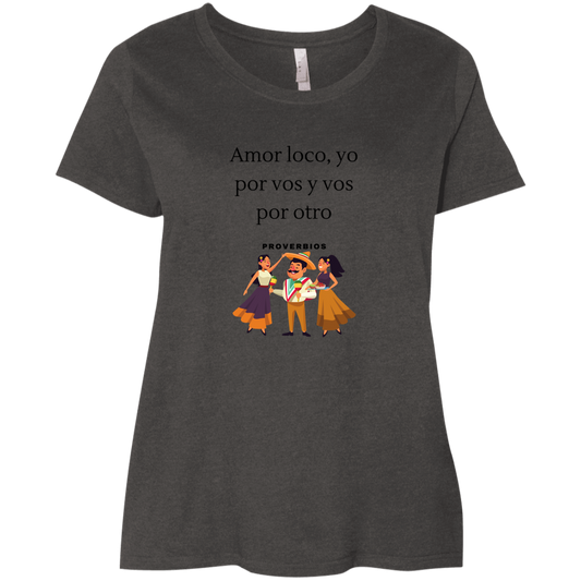 To Love One That Loves Another Ladies' Curvy T-Shirt