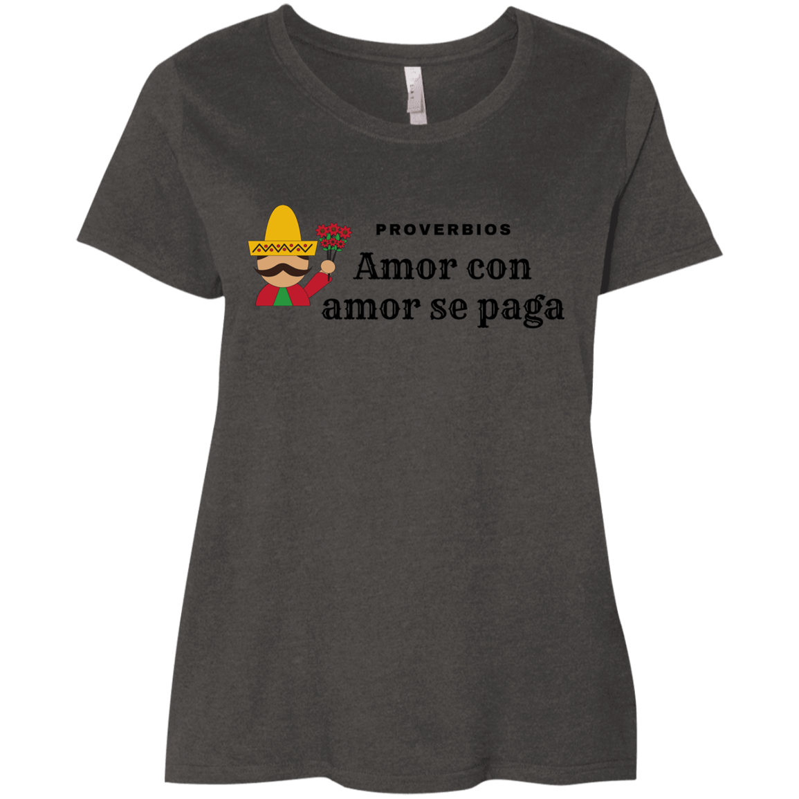 Love Is Awarded With Love Ladies' Curvy T-Shirt