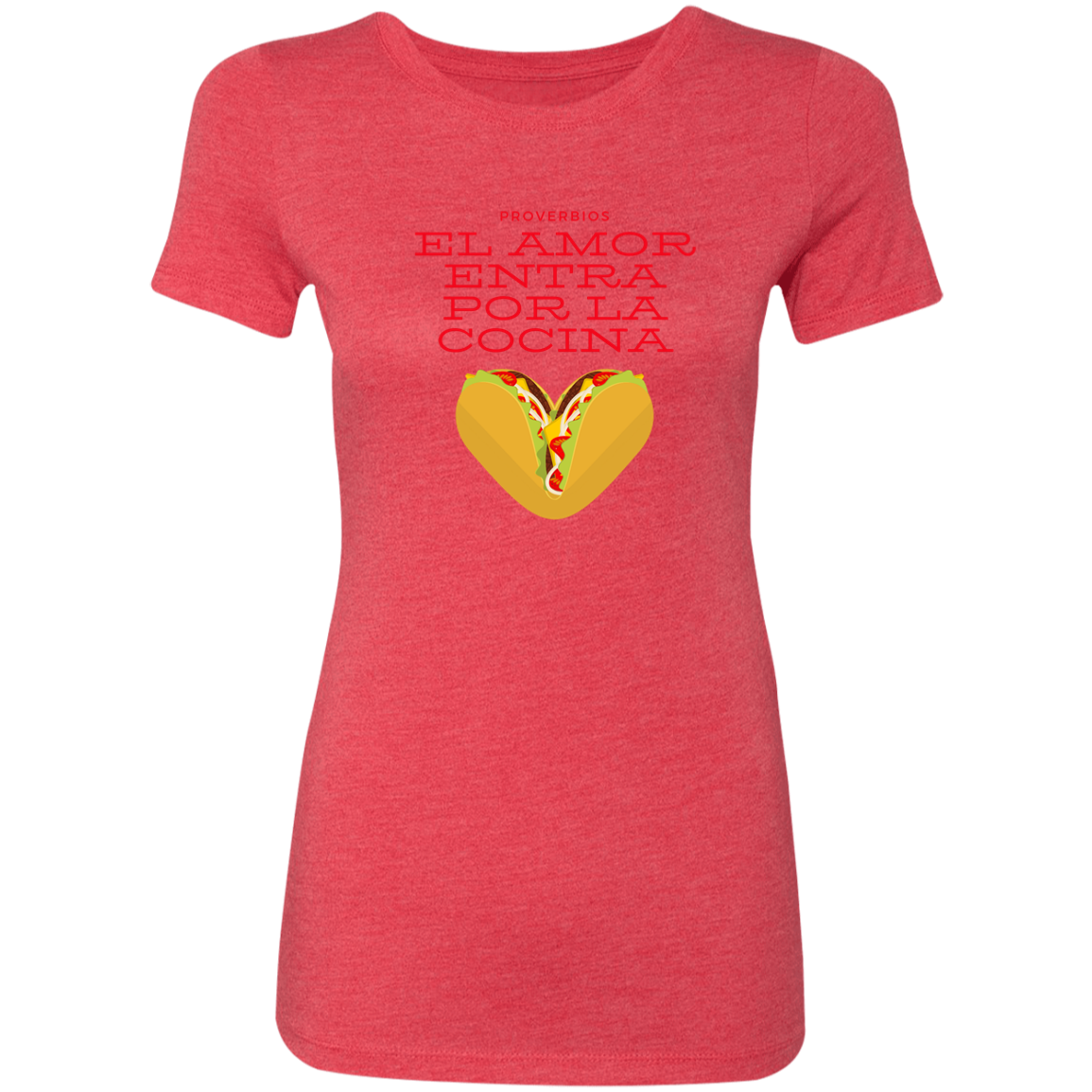 Way To The Heart Is Thru The Heart Ladies' Triblend T-Shirt