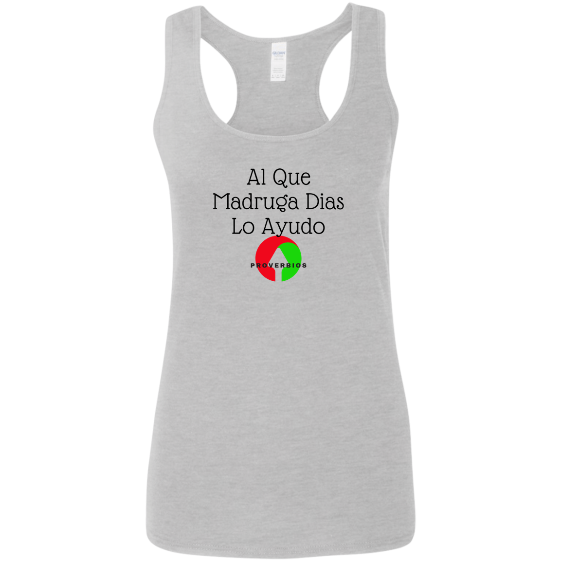 Al Que Madruga Ladies' Softstyle Racerback Tank