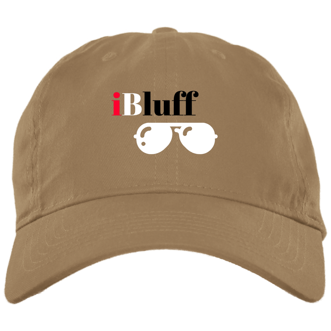 iBluff Poker Brushed Twill Unstructured Dad Cap