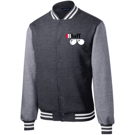 iBluff Poker Fleece Letterman Jacket