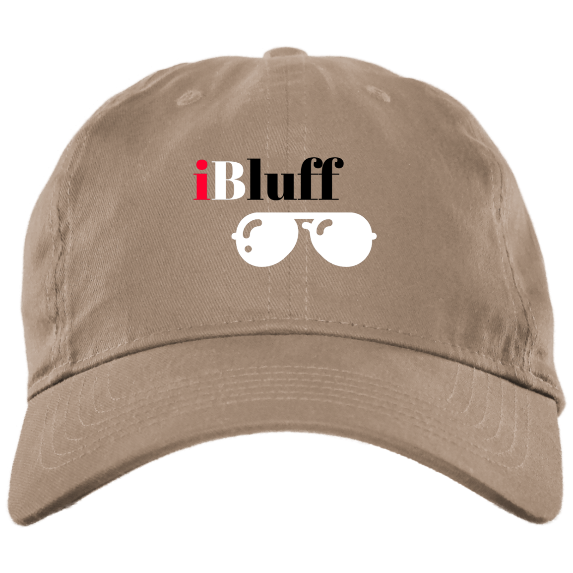 iBluff Poker Brushed Twill Unstructured Dad Cap