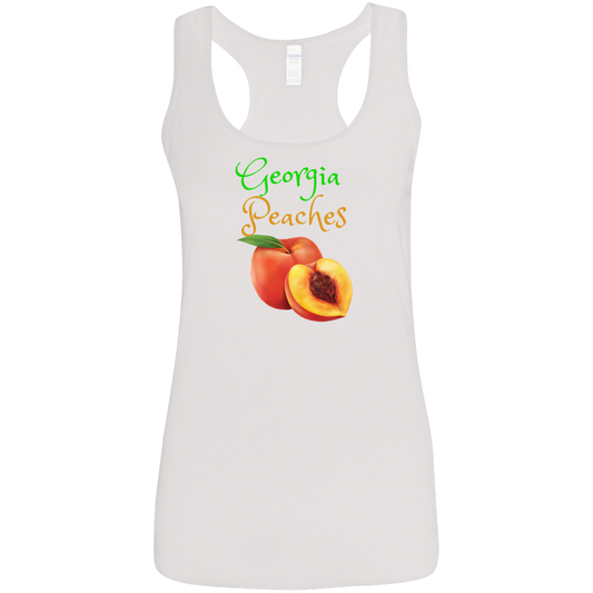 GA Peaches Ladies' Softstyle Racerback Tank