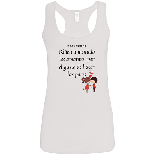 Make Up To Break Up Ladies' Softstyle Racerback Tank