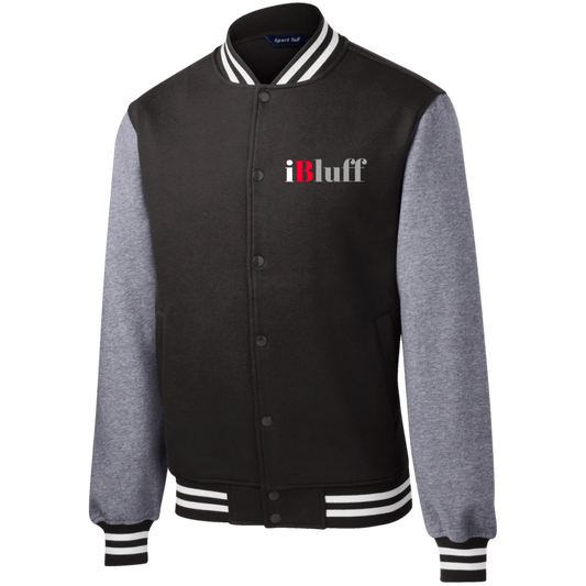 iBluff Poker Fleece Letterman Jacket