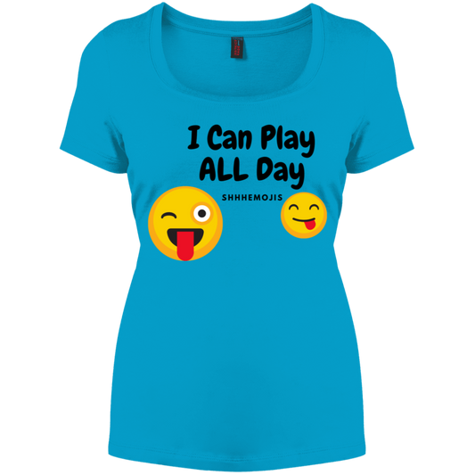 I Can Play All Day  Women's Neck Tee