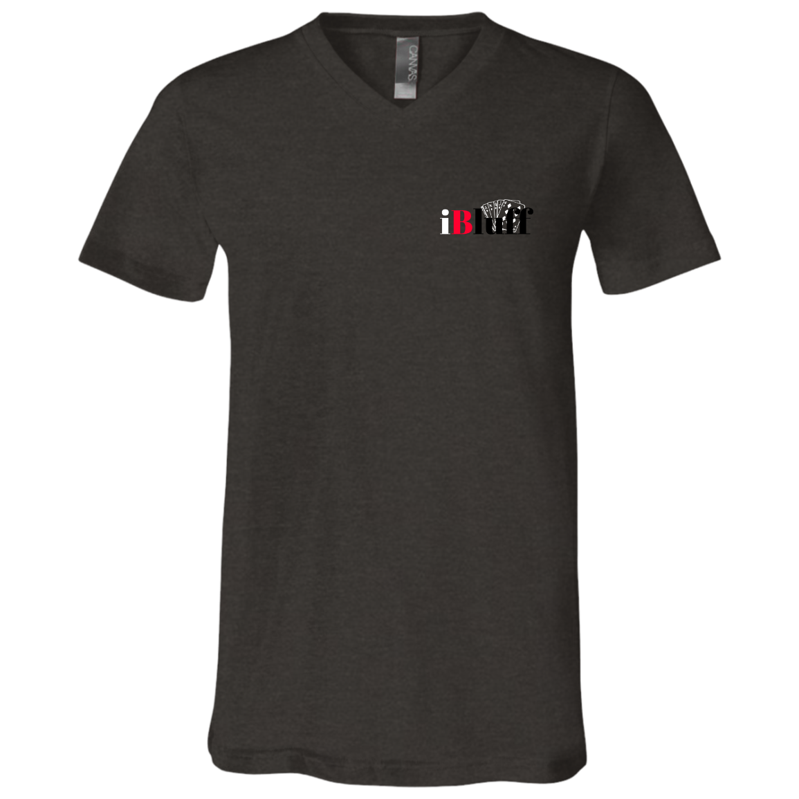 iBluff Poker Unisex Jersey SS V-Neck T-Shirt