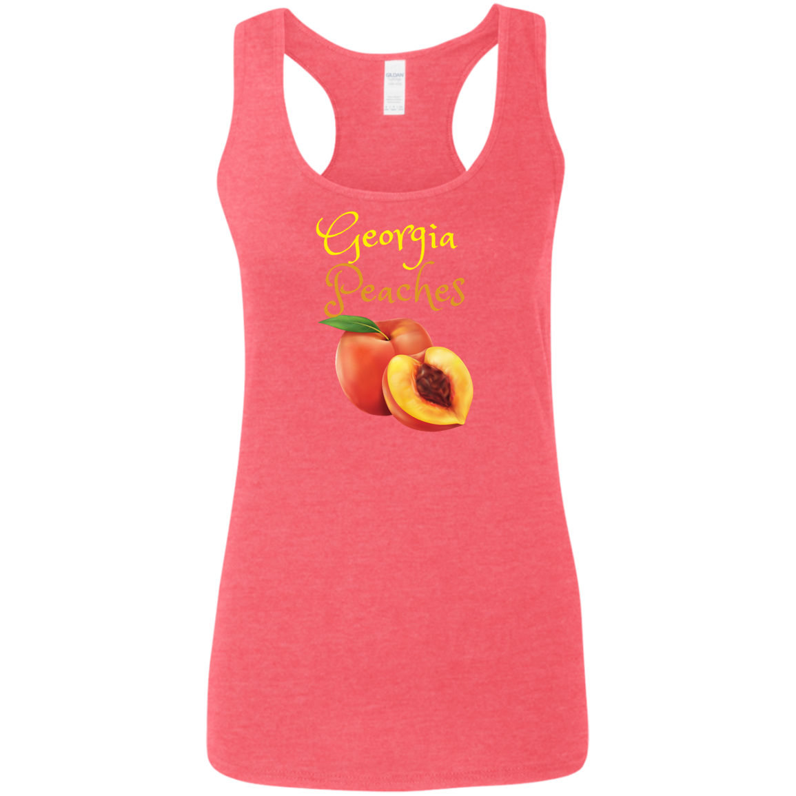 GA Peaches Ladies' Softstyle Racerback Tank