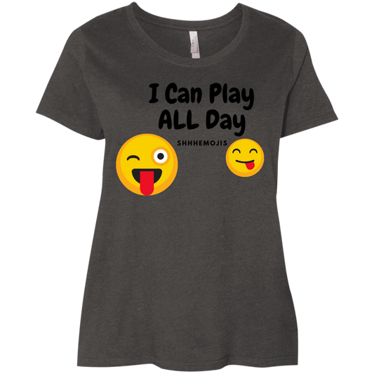 I Can Play All Day Ladies' Curvy T-Shirt