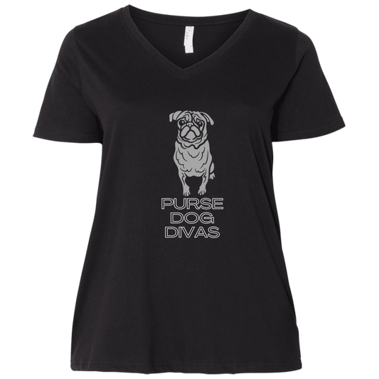 PDD  Ladies' Curvy V-Neck T-Shirt