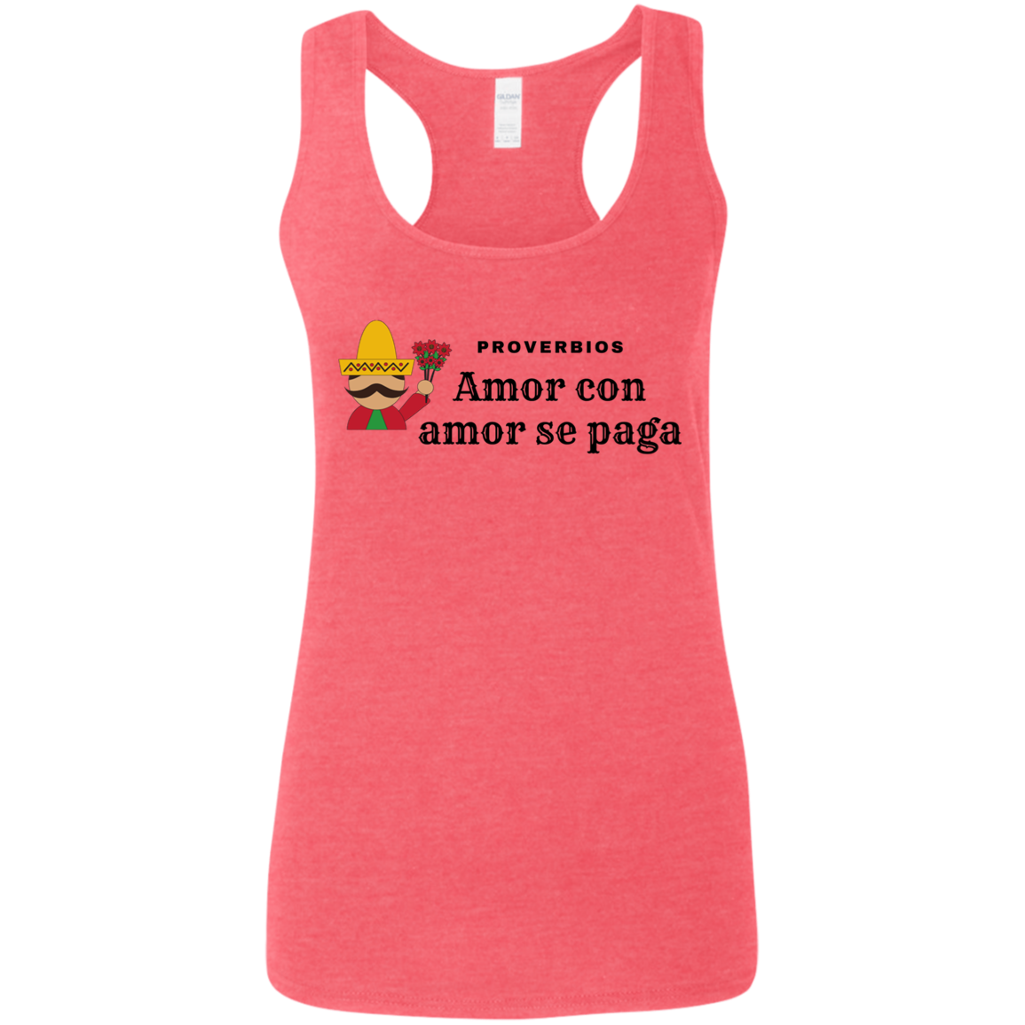 Love Is Awarded With Love Ladies' Softstyle Racerback Tank