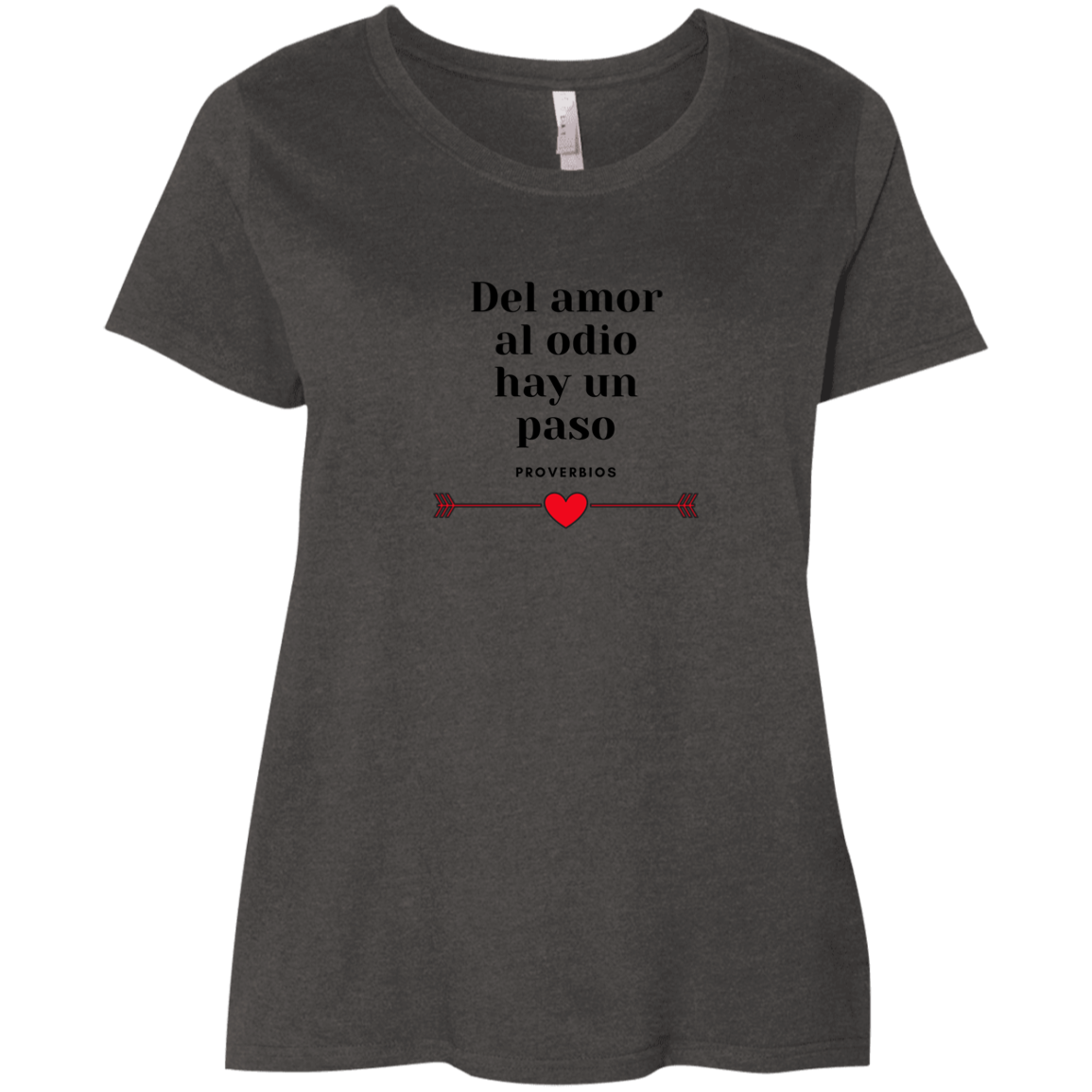 Thin Line Between Love and Hate Ladies' Curvy T-Shirt