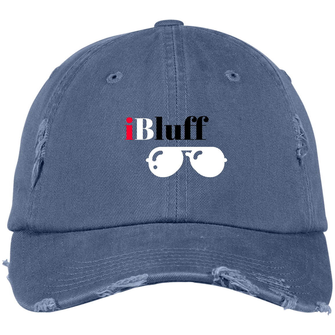 iBluff Poker Distressed Dad Cap