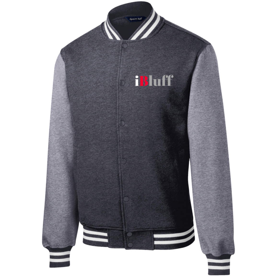 iBluff Poker Fleece Letterman Jacket