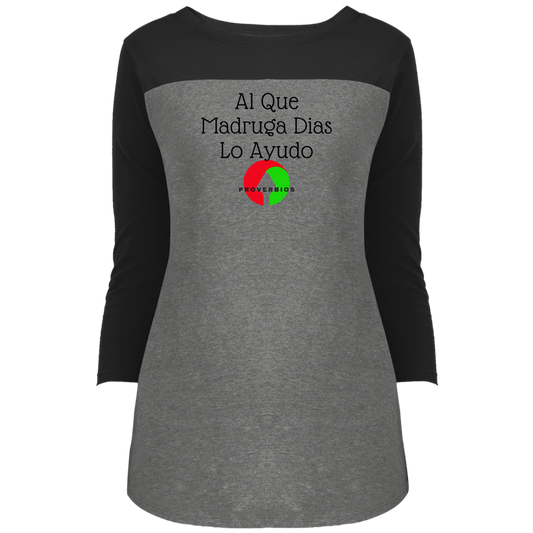 Al Que Madruga Juniors' Rally 3/4 Sleeve T-Shirt