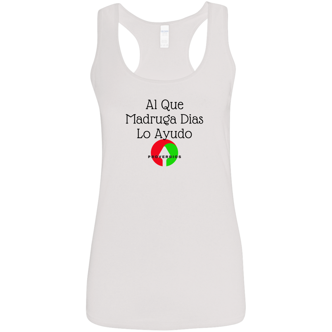 Al Que Madruga Ladies' Softstyle Racerback Tank