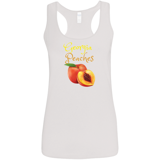 GA Peaches Ladies' Softstyle Racerback Tank