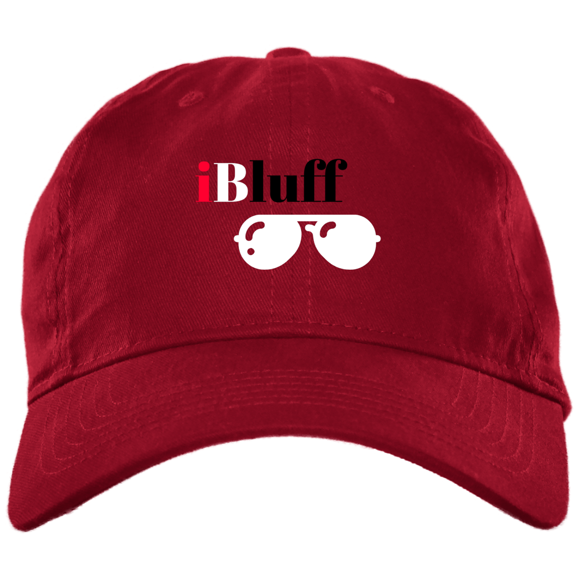 iBluff Poker Brushed Twill Unstructured Dad Cap