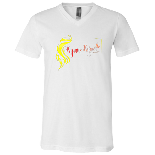 Kynns Korner Unisex Jersey SS V-Neck T-Shirt