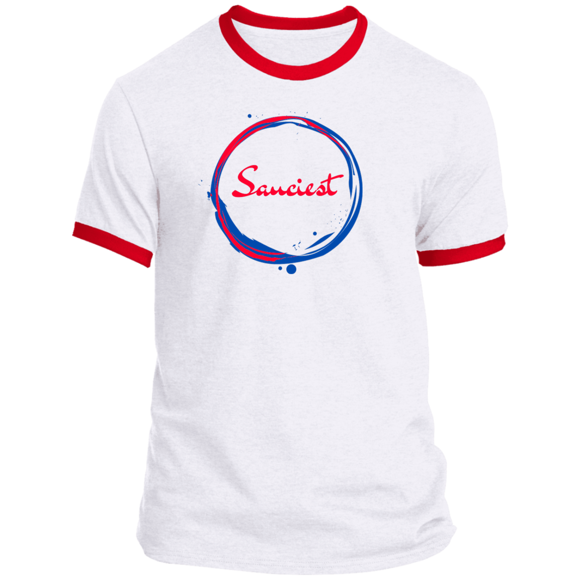 Sauciest blue/red  Ringer Tee