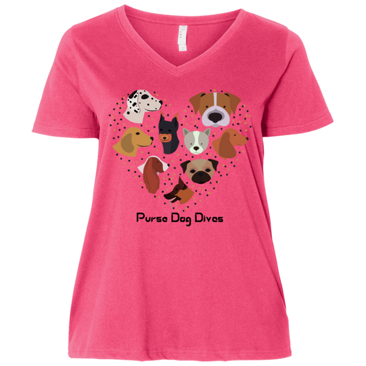 PDD  Ladies' Curvy V-Neck T-Shirt