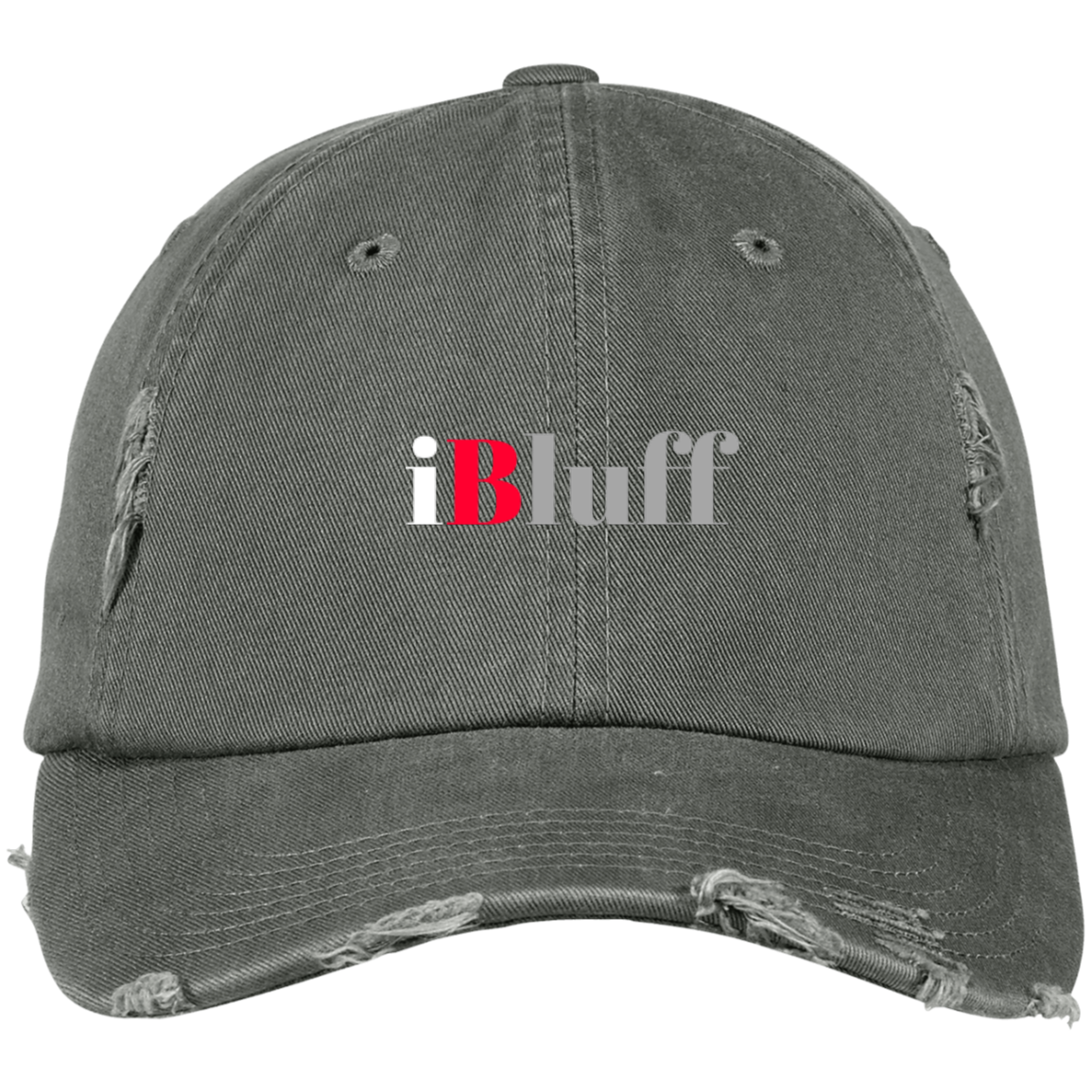 iBluff Poker Distressed Dad Cap