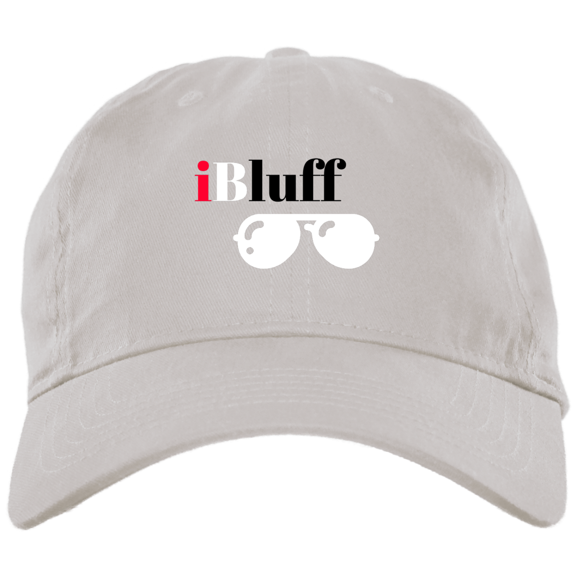 iBluff Poker Brushed Twill Unstructured Dad Cap