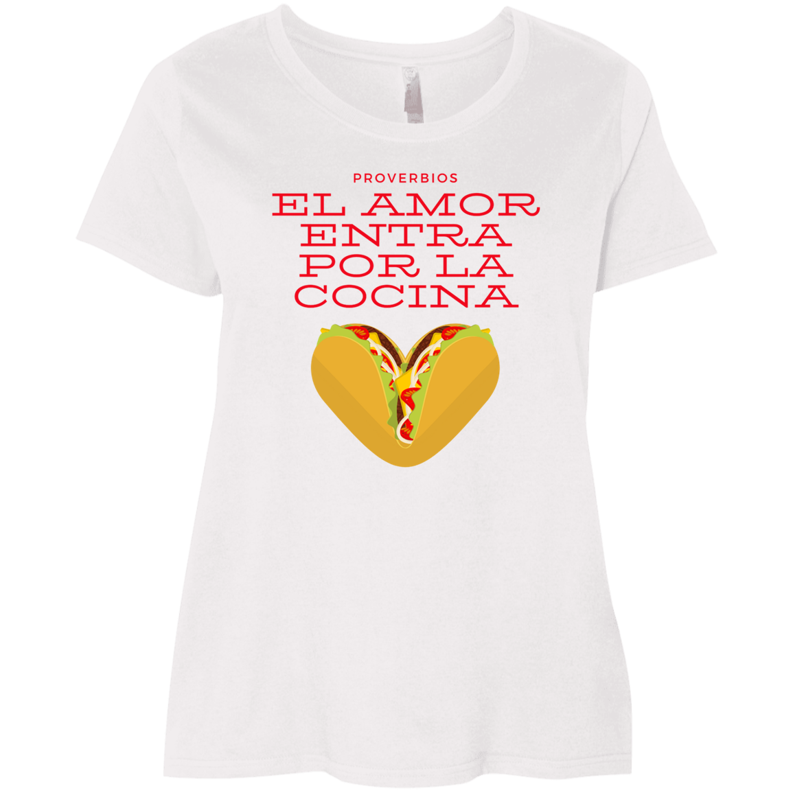 Way To The Heart Is Thru The Stomach Ladies' Curvy T-Shirt