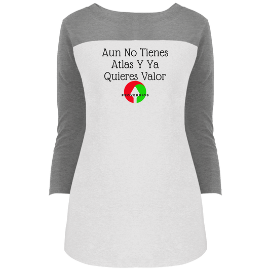 Aun No Tienes Juniors' Rally 3/4 Sleeve T-Shirt