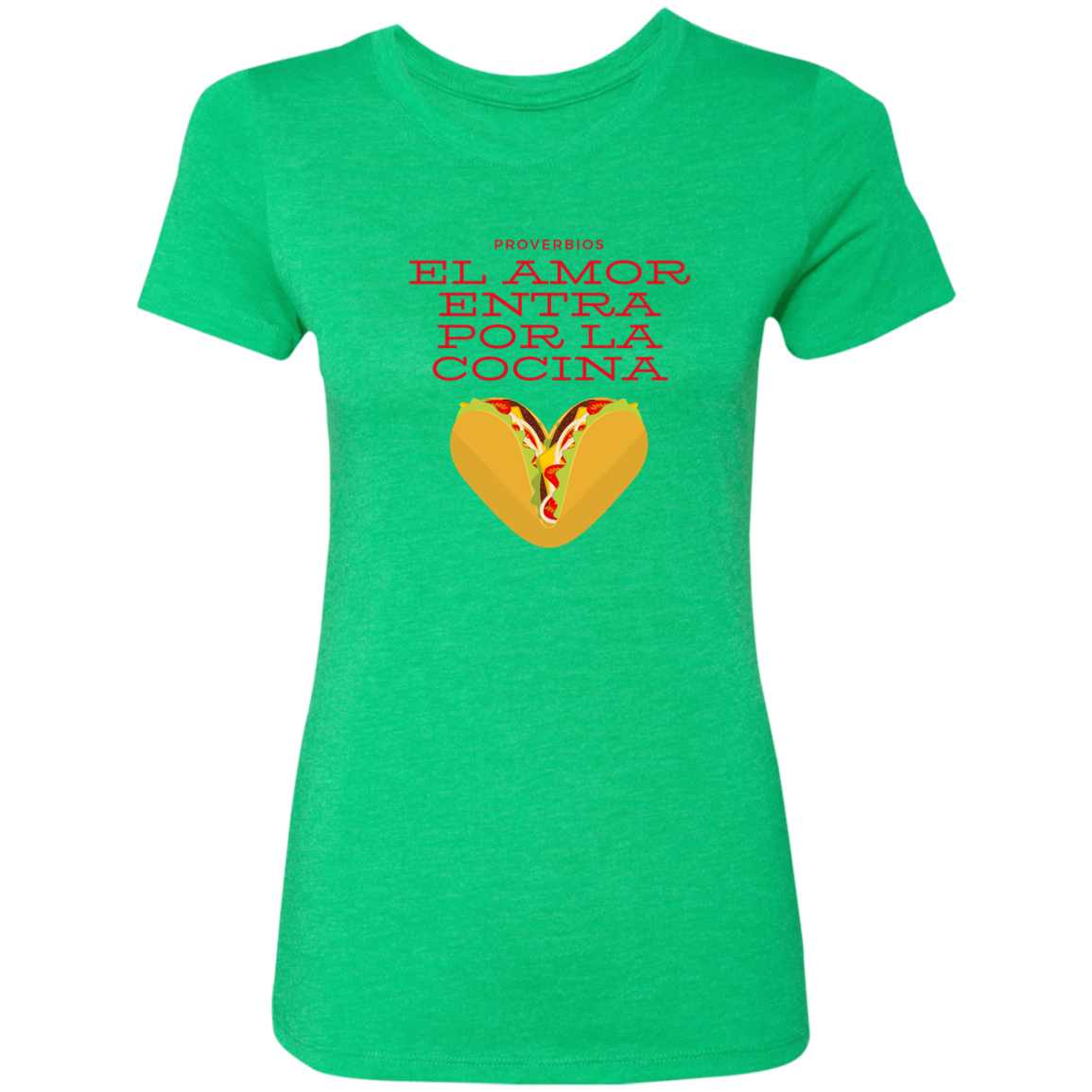 Way To The Heart Is Thru The Heart Ladies' Triblend T-Shirt