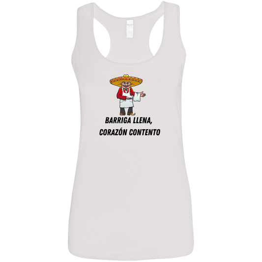 Happy Stomach, Happy Heart Ladies' Softstyle Racerback Tank