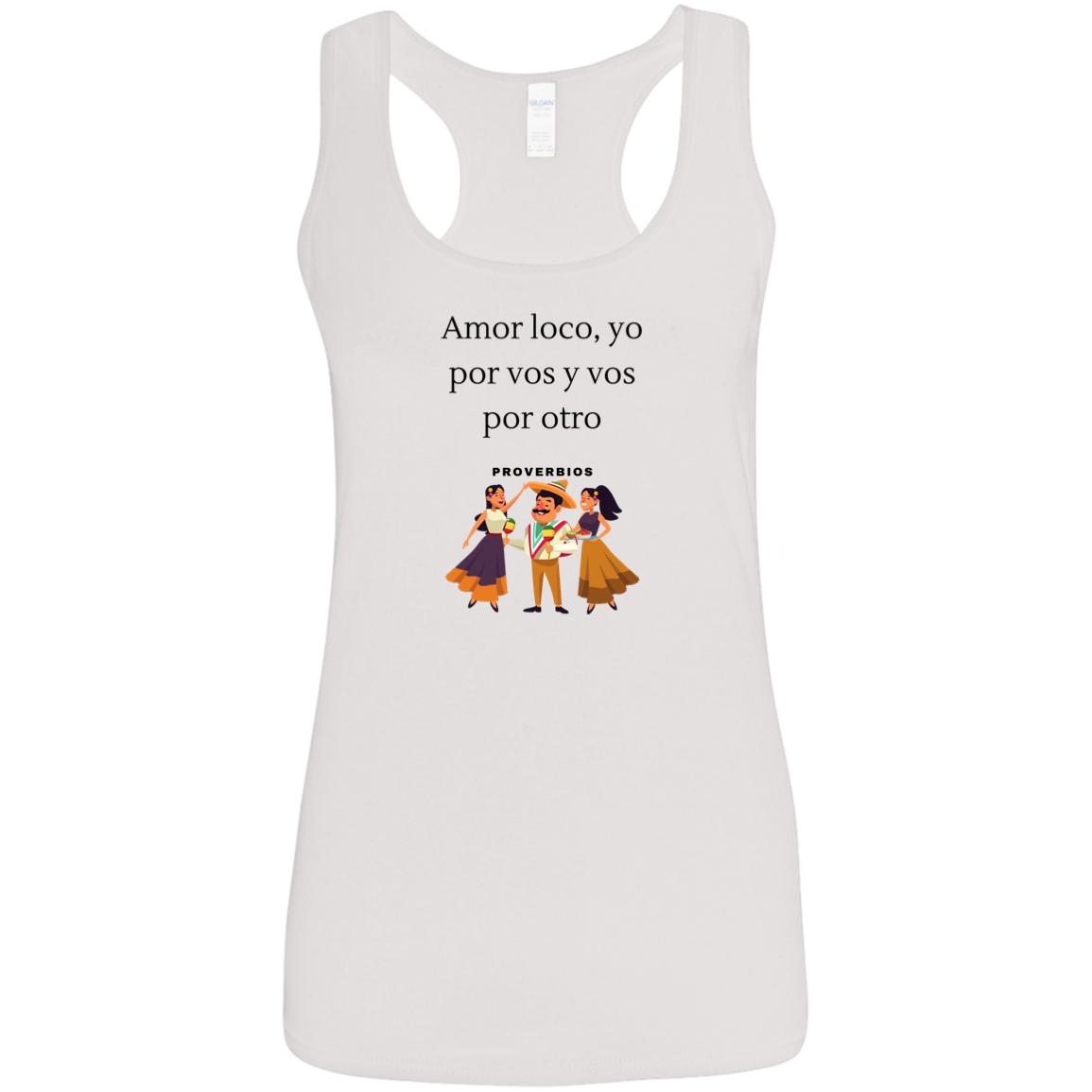 To Love One That Loves Another Ladies' Softstyle Racerback Tank