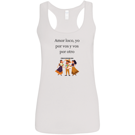 To Love One That Loves Another Ladies' Softstyle Racerback Tank