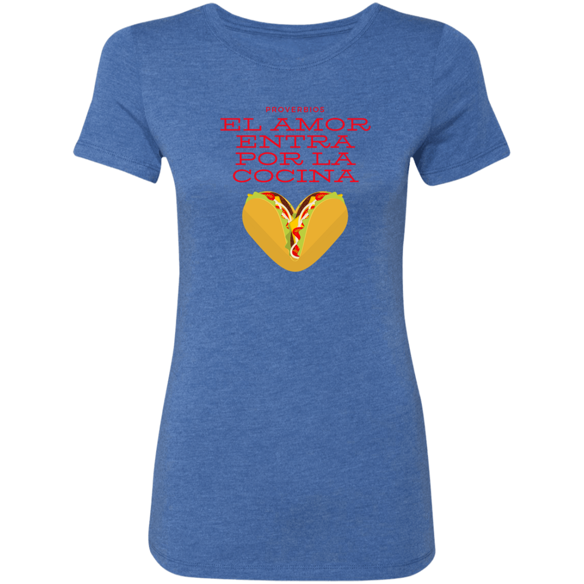 Way To The Heart Is Thru The Heart Ladies' Triblend T-Shirt