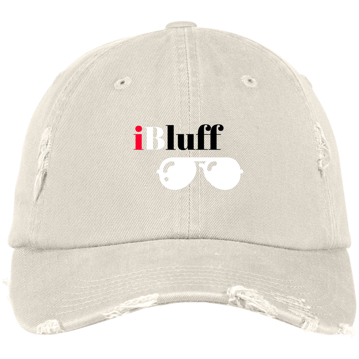 iBluff Poker Distressed Dad Cap