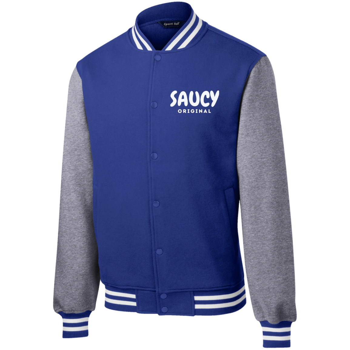 Saucy Original Fleece Letterman Jacket