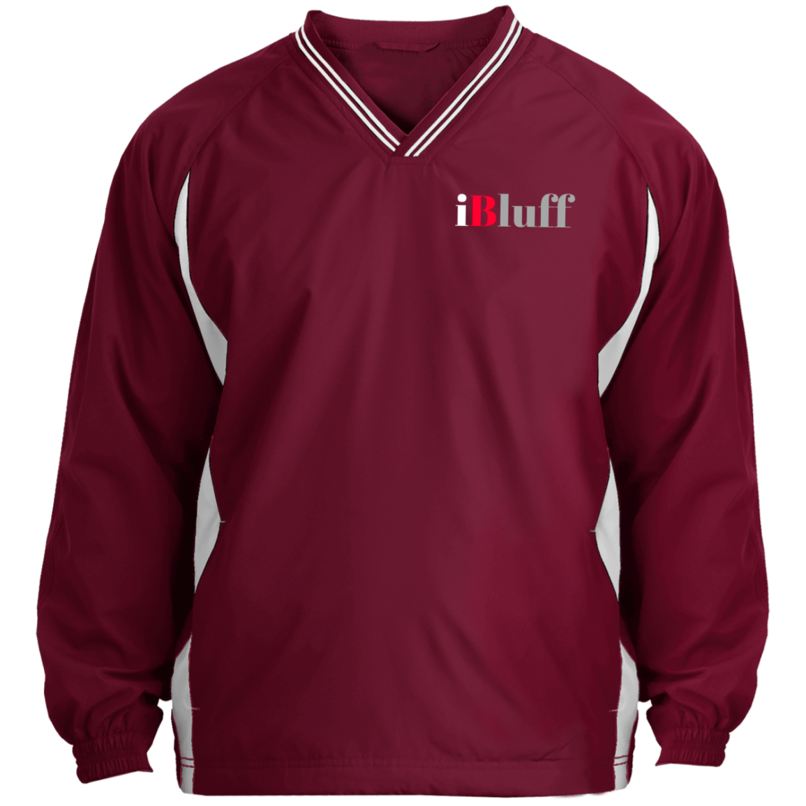 iBluff Poker Tipped V-Neck Windshirt